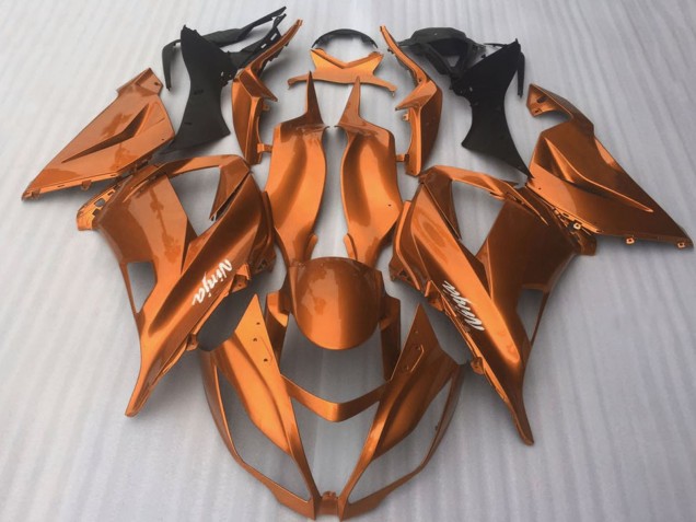 Billige Kawasaki ZX10R Motorrad Verkleidung 2016-2020 - Dunkel Orange