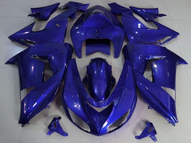 Billige Kawasaki ZX10R Motorrad Verkleidung 2006-2007 - Dunkel Blau