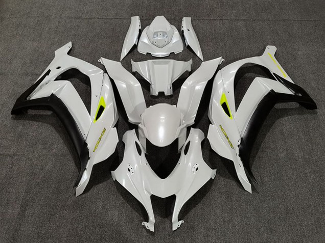 Billige Kawasaki ZX10R Motorrad Verkleidung 2016-2020 - Perl Weiss Gelb Matt Schwarz