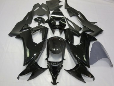 Billige Kawasaki ZX10R Motorrad Verkleidung 2008-2010 - Glanzendes Schwarz Matt Schwarz