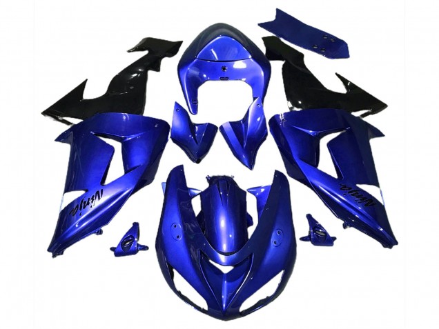 Billige Kawasaki ZX10R Motorrad Verkleidung 2006-2007 - Blau Schwarz