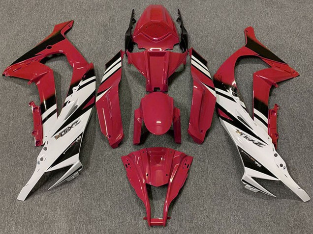 Billige Kawasaki ZX10R Motorrad Verkleidung 2011-2015 - Kastanienbraun Rot Weiss Schwarz