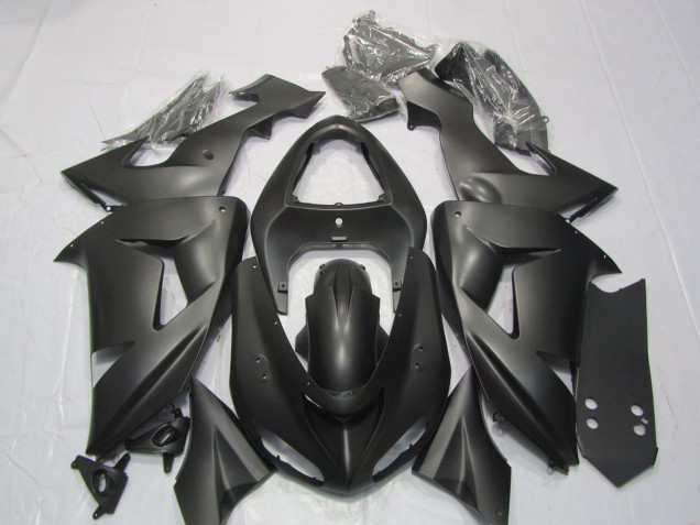 Billige Kawasaki ZX10R Motorrad Verkleidung 2006-2007 - Matt Schwarz