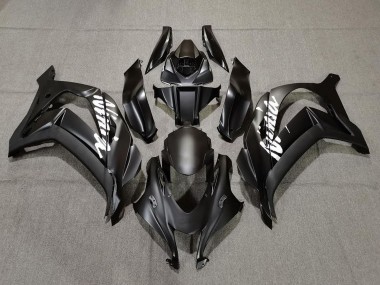 Billige Kawasaki ZX10R Motorrad Verkleidung 2016-2020 - Matt Schwarz Weiss Ninja