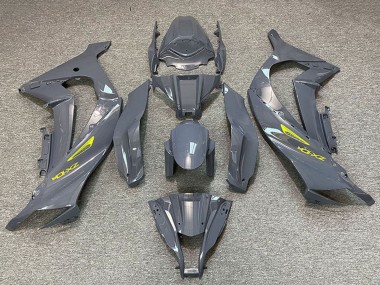 Billige Kawasaki ZX10R Motorrad Verkleidung 2011-2015 - Nardo Grau Gelb