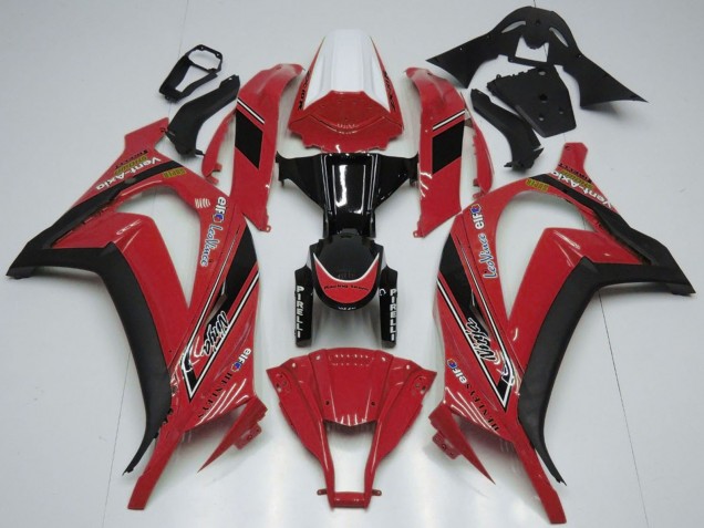 Billige Kawasaki ZX10R Motorrad Verkleidung 2011-2015 - Weiss Rot Glanzendes Schwarz OEM Stil