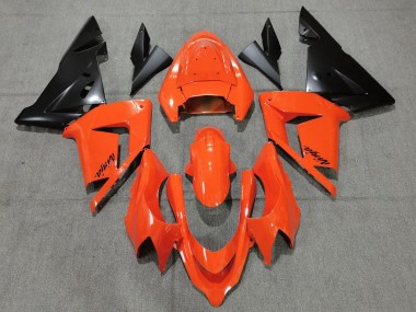Billige Kawasaki ZX10R Motorrad Verkleidung 2004-2005 - Orange Schwarz