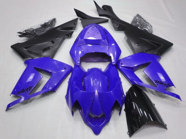 Billige Kawasaki ZX10R Motorrad Verkleidung 2004-2005 - Perl Blau Schwarz