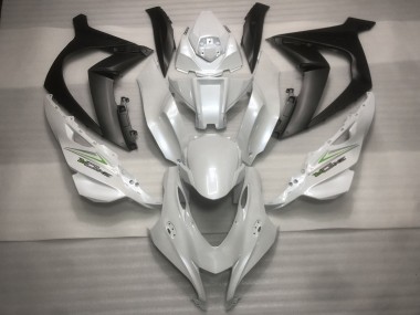 Billige Kawasaki ZX10R Motorrad Verkleidung 2016-2020 - Perl Weiss Schwarz Grun