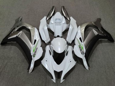 Billige Kawasaki ZX10R Motorrad Verkleidung 2016-2020 - Perl Weiss Silber