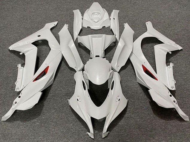 Billige Kawasaki ZX10R Motorrad Verkleidung 2016-2020 - Perl Weiss Rotmen