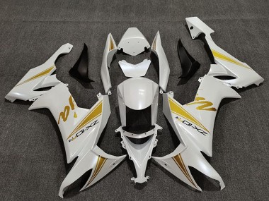 Billige Kawasaki ZX10R Motorrad Verkleidung 2008-2010 - Perl Weiss Gold