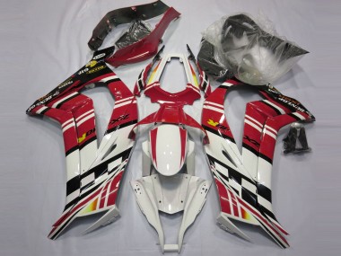 Billige Kawasaki ZX10R Motorrad Verkleidung 2011-2015 - Rot Schwarz Weiss Gelb
