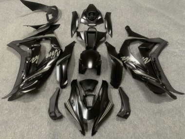 Billige Kawasaki ZX10R Motorrad Verkleidung 2016-2020 - Matt Schwarz Grau Ninja