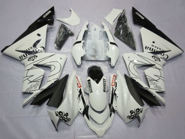 Billige Kawasaki ZX10R Motorrad Verkleidung 2004-2005 - Weiss Corona