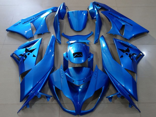 Billige Kawasaki ZX6R Motorrad Verkleidung 2009-2012 - Blau