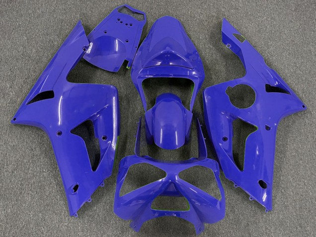 Billige Kawasaki ZX6R Motorrad Verkleidung 2003-2004 - Blau