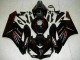 Billige Honda CBR1000RR Motorrad Verkleidung 2004-2005 - Glanzendes Schwarz Rot Flamme