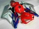 Billige Honda CBR1000RR Motorrad Verkleidung 2004-2005 - Silber Rot Blau Schwarz Streifen