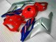 Billige Honda CBR1000RR Motorrad Verkleidung 2004-2005 - Silber Rot Blau Schwarz Streifen