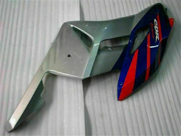 Billige Honda CBR1000RR Motorrad Verkleidung 2004-2005 - Silber Rot Blau Schwarz Streifen