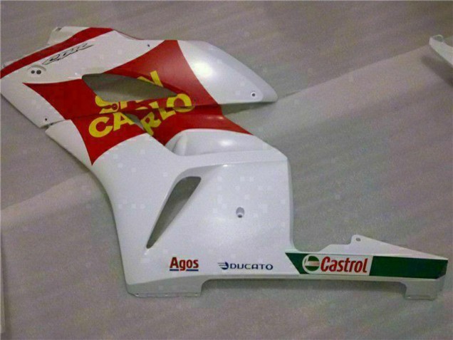 Billige Honda CBR1000RR Motorrad Verkleidung 2004-2005 - Weiss Rot Gelb San Carlo 58