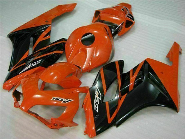 Billige Honda CBR1000RR Motorrad Verkleidung 2004-2005 - Orange Glanzendes Schwarz
