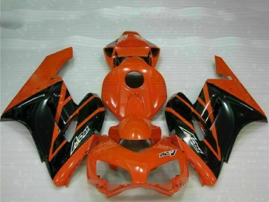 Billige Honda CBR1000RR Motorrad Verkleidung 2004-2005 - Orange Glanzendes Schwarz