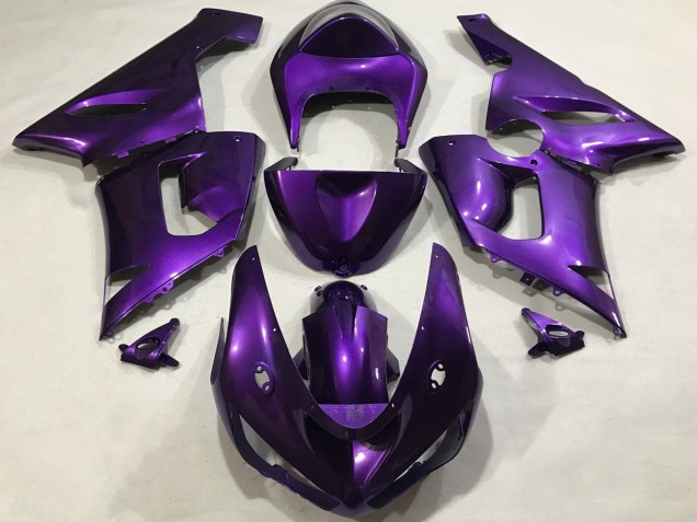 Billige Kawasaki ZX6R Motorrad Verkleidung 2005-2006 - Lila
