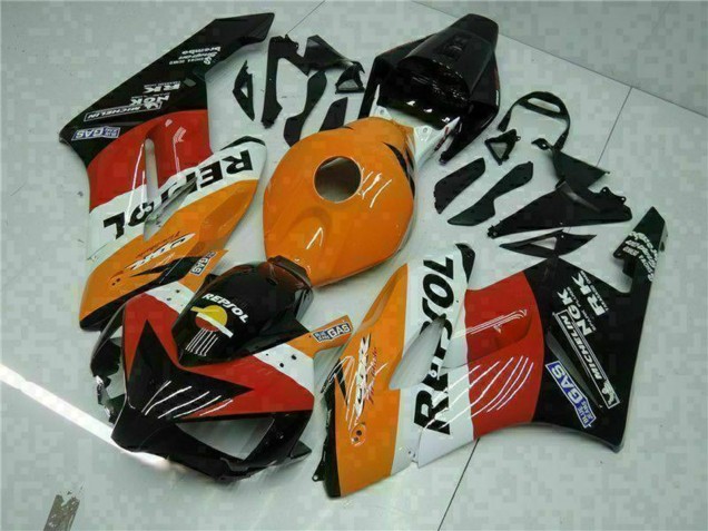 Billige Honda CBR1000RR Motorrad Verkleidung 2004-2005 - Orange Weiss Rot Schwarz Repsol