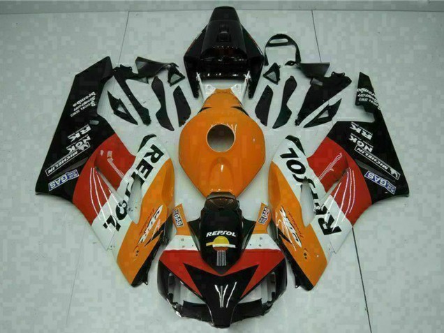 Billige Honda CBR1000RR Motorrad Verkleidung 2004-2005 - Orange Weiss Rot Schwarz Repsol