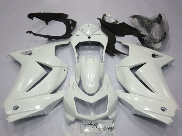 Billige Kawasaki Ninja 250 Motorrad Verkleidung 2008-2012 - Glanzendes Weiss