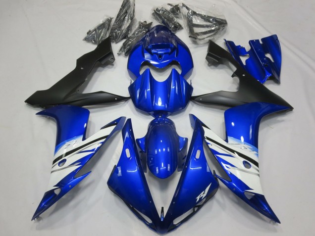 Billige Yamaha R1 Motorrad Verkleidung 2004-2006 - Blau Weiss Matt Schwarz