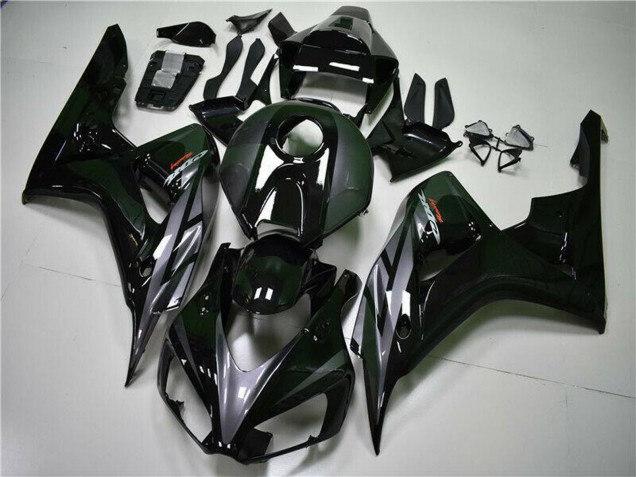 Billige Honda CBR1000RR Motorrad Verkleidung 2004-2005 - Glanzendes Schwarz Grau