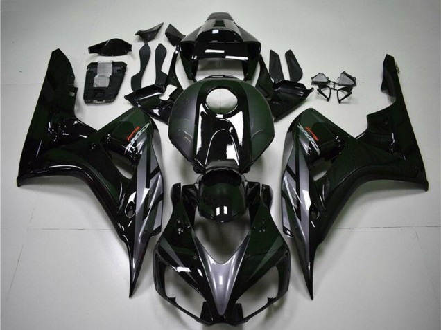 Billige Honda CBR1000RR Motorrad Verkleidung 2004-2005 - Glanzendes Schwarz Grau