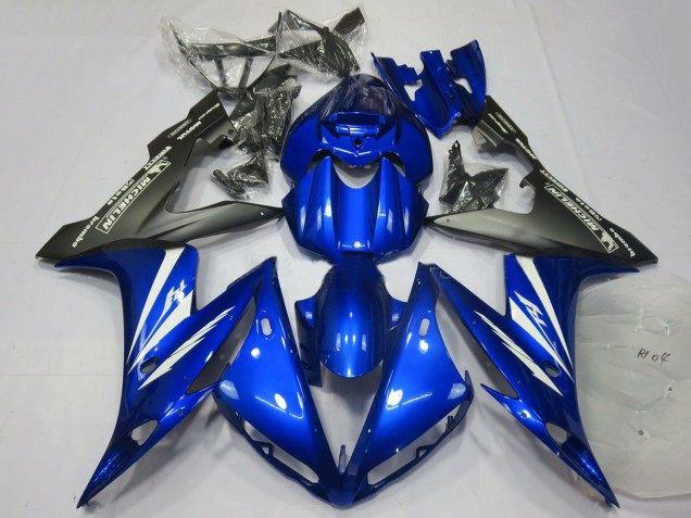 Billige Yamaha R1 Motorrad Verkleidung 2004-2006 - Blau Weiss Matt Schwarz