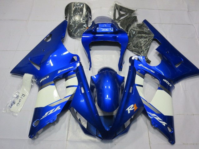 Billige Yamaha R1 Motorrad Verkleidung 2000-2001 - Blau Weiss