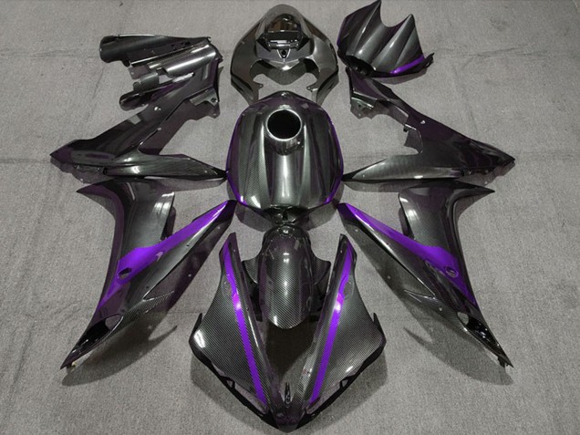 Billige Yamaha R1 Motorrad Verkleidung 2004-2006 - Carbonfaser Stil Lila
