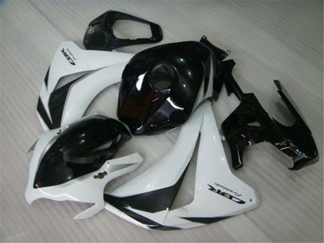 Billige Honda CBR1000RR Motorrad Verkleidungen Kit 2008-2011 - Weiss Glanzendes Schwarz