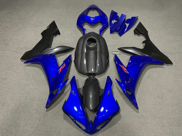 Billige Yamaha R1 Motorrad Verkleidung 2004-2006 - Carbonfaser Stil Blau