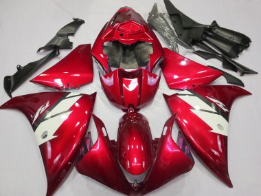Billige Yamaha R1 Motorrad Verkleidung 2012-2014 - Rot Weiss