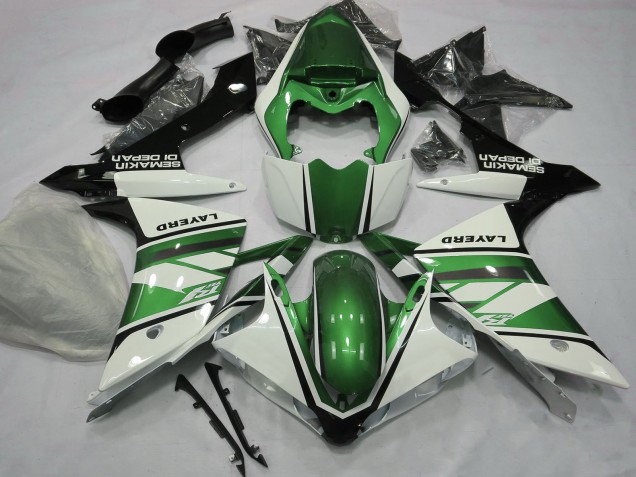 Billige Yamaha R1 Motorrad Verkleidung 2007-2008 - Weiss Grun Schwarz