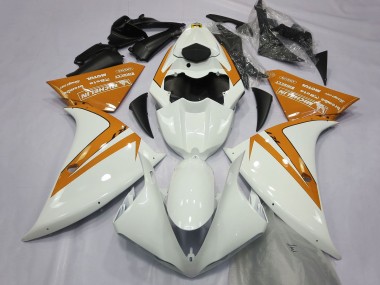 Billige Yamaha R1 Motorrad Verkleidung 2012-2014 - Weiss Orange
