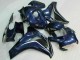 Billige Honda CBR1000RR Motorrad Verkleidung 2008-2011 - Dunkel Blau Glanzendes Schwarz