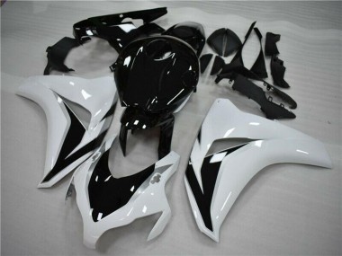 Billige Honda CBR1000RR Motorrad Verkleidung 2008-2011 - Weiss Glanzendes Schwarz