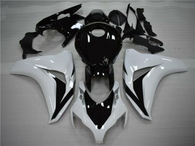Billige Honda CBR1000RR Motorrad Verkleidung 2008-2011 - Weiss Glanzendes Schwarz