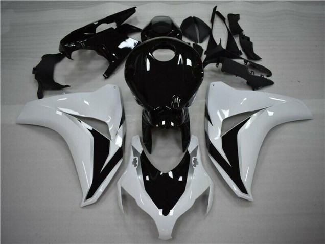 Billige Honda CBR1000RR Motorrad Verkleidung 2008-2011 - Weiss Glanzendes Schwarz