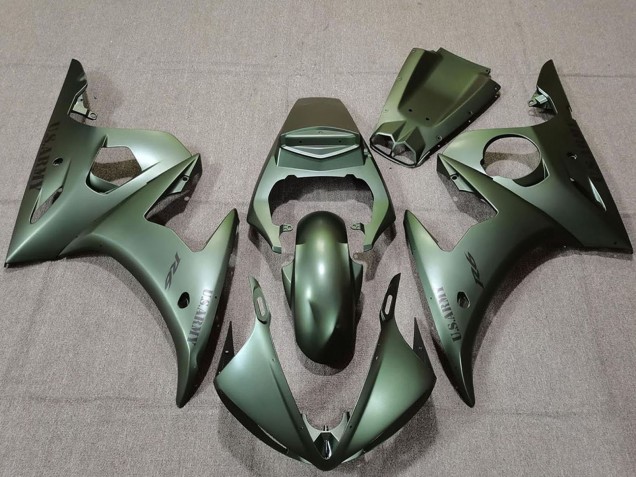 Billige Yamaha R6 Motorrad Verkleidung 2003-2004 - Armee Grun