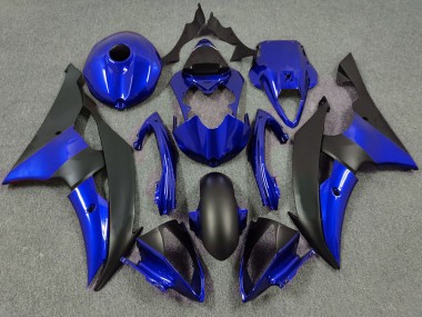 Billige Yamaha R6 Motorrad Verkleidung 2008-2016 - Blau Matt Schwarz