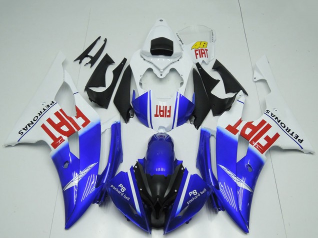 Billige Yamaha R6 Motorrad Verkleidung 2008-2016 - Weiss Blau Rot Schwarz Fiat